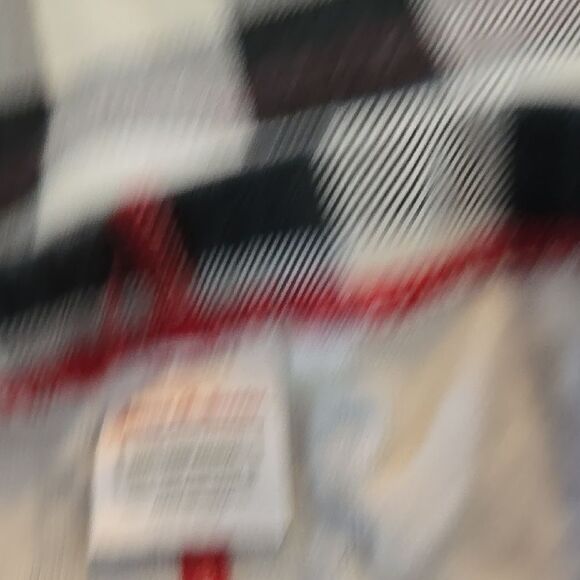 Kids Black and White Checkered Pajamas with Red Accents - Picture 3 of 5